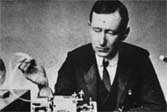 Marconi with early system of wireless telegraphy