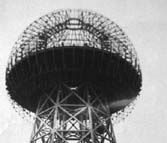 Tesla's tower with dome frame, completed in 1904