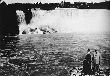 George and Margueritte Westinghouse at Niagara Falls in the mid-1890s.