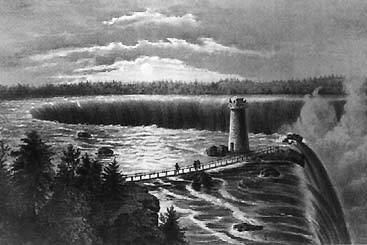 Niagara Falls, from Goat Island, circa 1867. (Courtesy Library of Congress)
